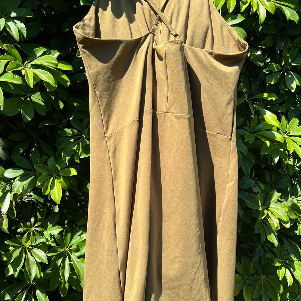 girlfriend collective Olive Brown dress